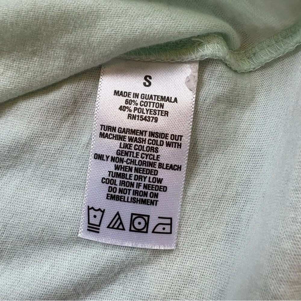 Aeropostale Classic Crew Mint Short Sleeve Tee Size Small